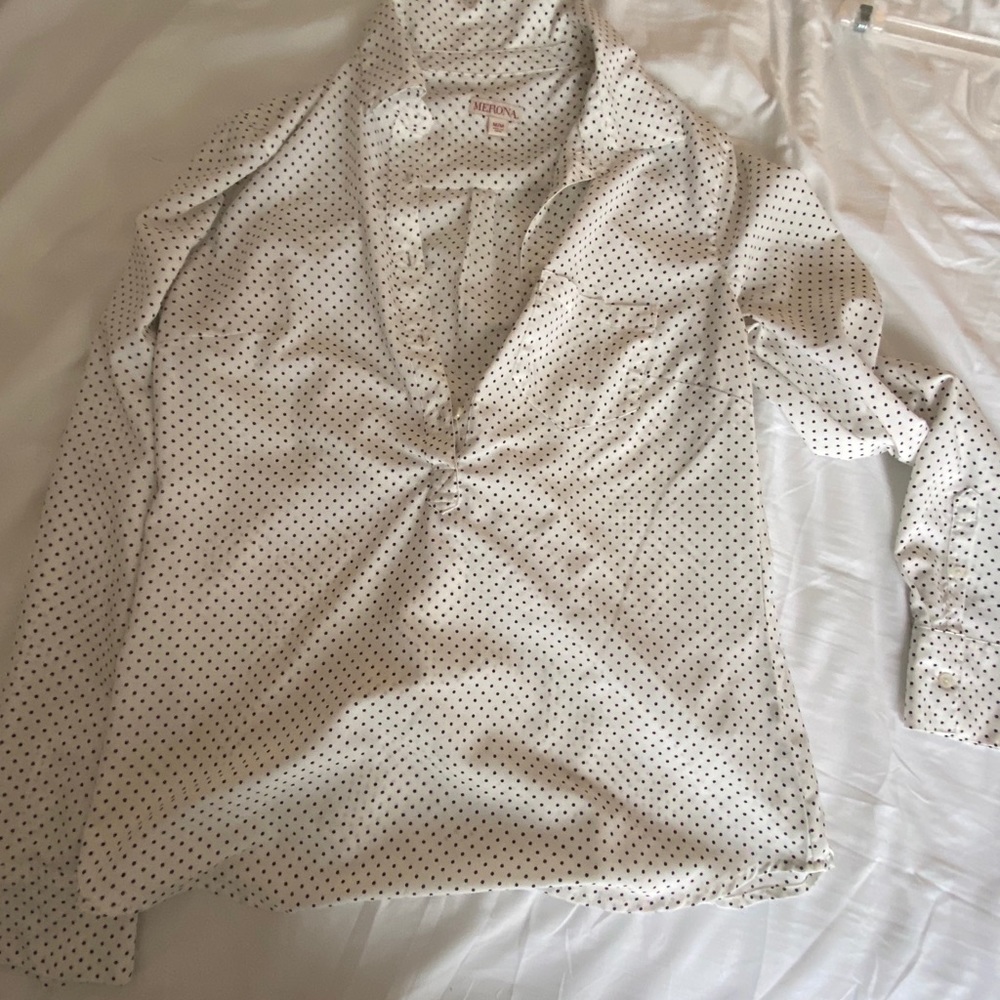 Polka dot button up
